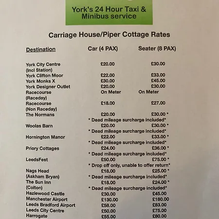 Апартаменты One, The Carriage House, Йорк
